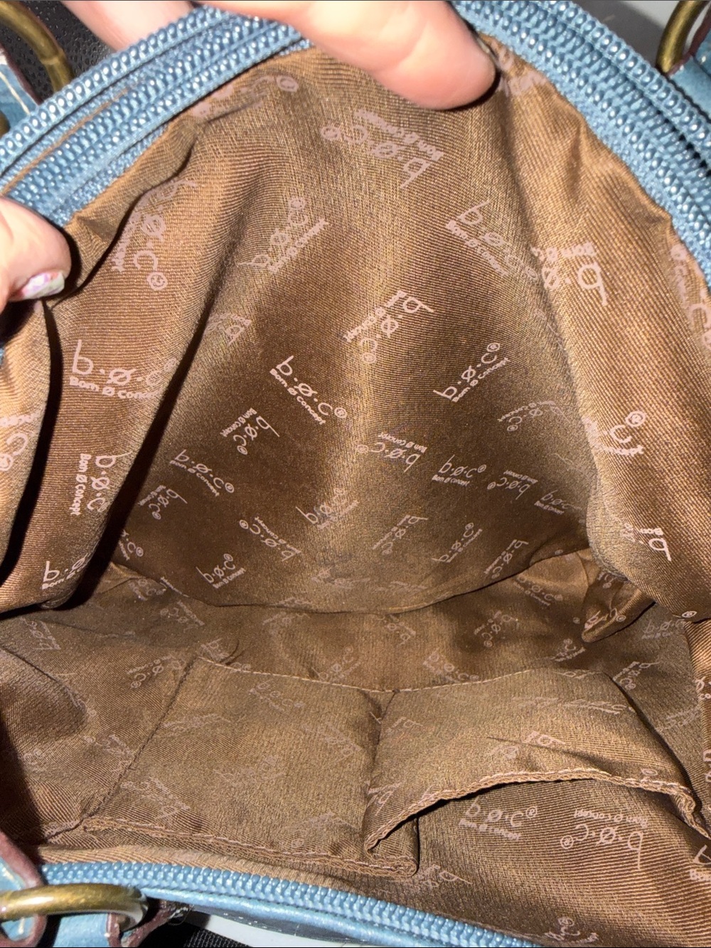 Born Concept Blue Satchel Bag - Picture 5 of 9
